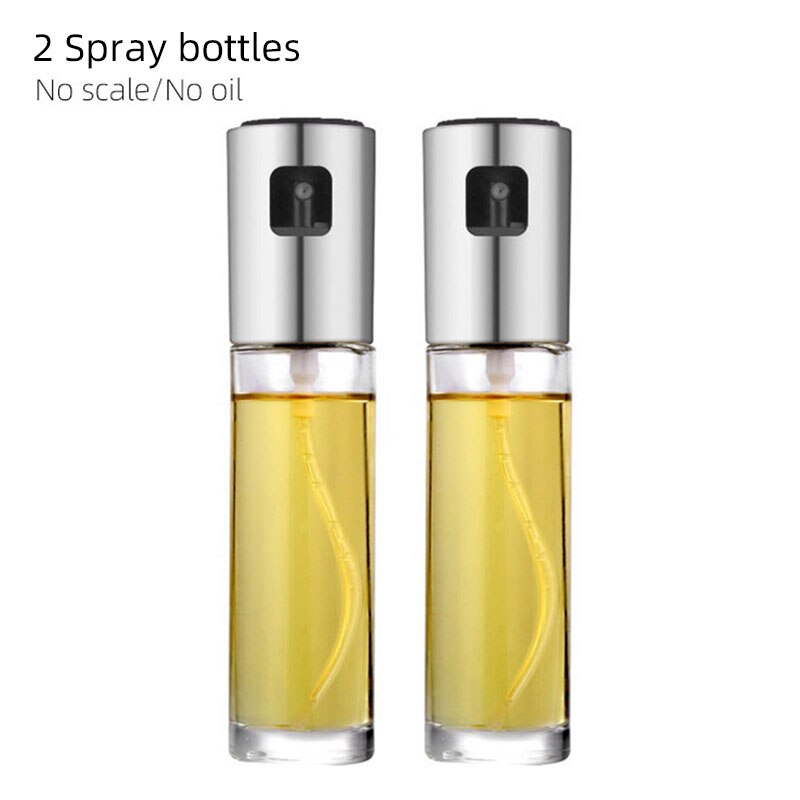 Oil spray bottle pulverizador aceite dispenser sprayer olive kitchen accessories gadget cooking bbq barbacoa tools utensils sets: 2 Spray bottles