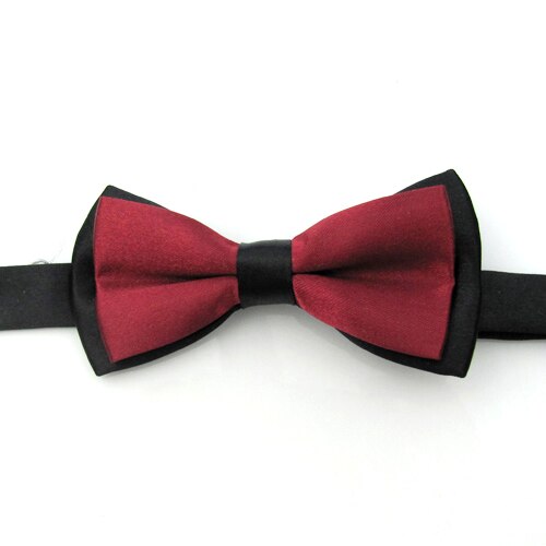 Nœud papillon pour enfant, vêtement classique, couleur unie, réglable, boutonné, deux tons, bleu, rouge, pour plus d'ingéniosité: a13