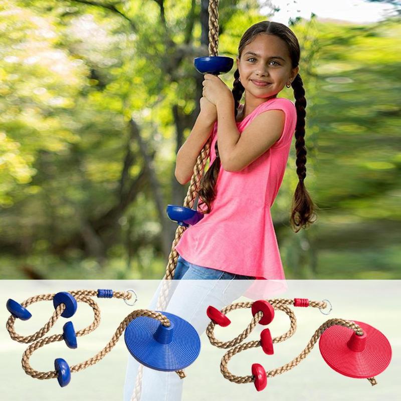 Disco mono cuerda para columpio seguro interior gimnasio tipo jungla al aire libre Reino Unido disco columpio asiento con plataforma plástico colgante columpio conjunto niños juguete