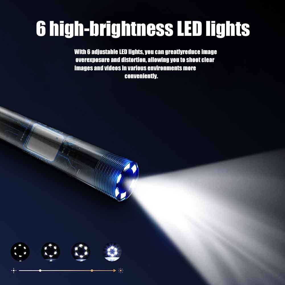 Visual Measurement WiFi Borescope Maintenance Endoscope Handheld 3.5m 6LED Inspection Camera Portable For IOS