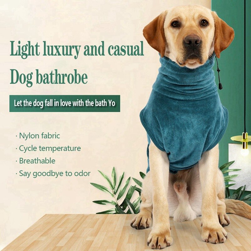 Hundekåpe kjæledyr hund badehåndkle for små mellomstore hunder mikrofiber superabsorberende kjæledyr tørkehåndkle