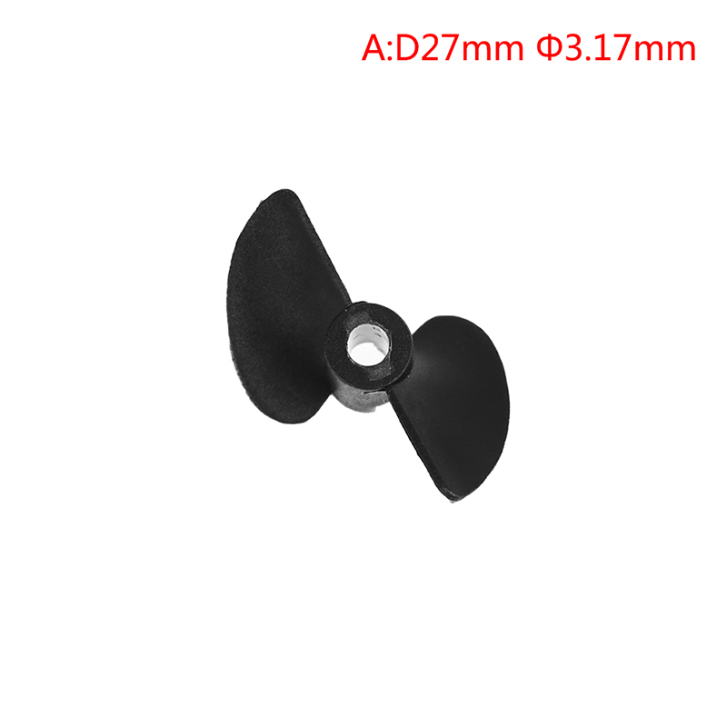 Hélice de dos palas para barco a control remoto, Modelo CW, paleta de nailon P40, hélice de eje de barco, diámetro 27/30/32/35/38/40/45/47MM: Amarillo claro