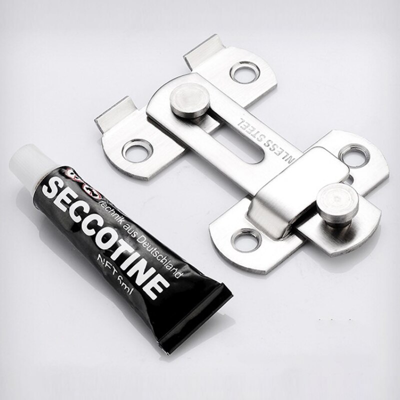 Stainless steel lock right angle flat angle bend lock easy assembly bolt stainless steel door buckle cabinet door lock