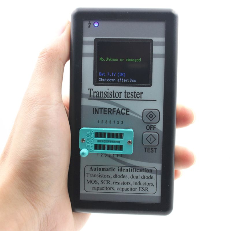 Multi-purpose Transistor Tester Diode Thyristor Capacitance Resistor Inductance MOS SCR ESR Meter Automatic Checker