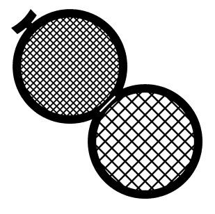 Grilles carrées à Double pliage (pour Microscope électronique à transmission)