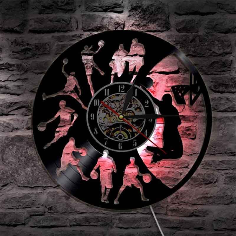 Horloge vinyle dubaï led