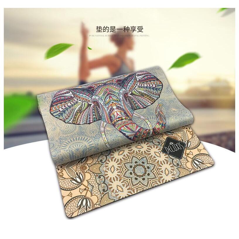Suede Rubber Yoga Mat - 183x61cm - 3.5mm Thick - Non-slip Fitness Gym Pilates Exercise Pad