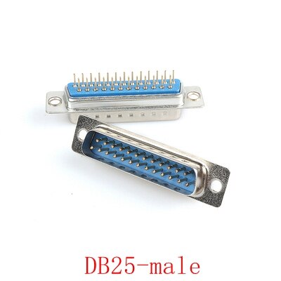 DB9 DB15 DB25 DB37 Mannelijke En Vrouwelijke RS232/9/15/25/37 Pin Db Plug Voor Lassen Plaat connectors: DB25 male
