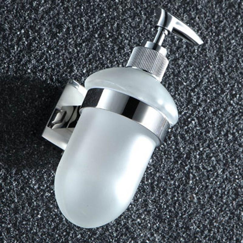304 Stainless Steel Soap Dispenser Wall Mounted Hand Liquid Soap Dispenser Glass Bottle Liquid Container For Bathroom Kitchen
