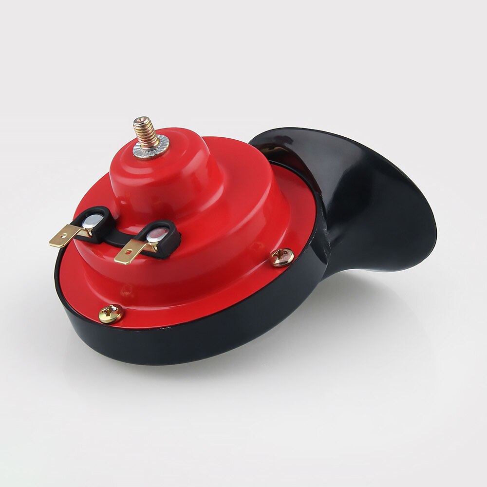 ABS 12V 4A auto nera 105dB camion a tromba lumaca elettrica doppio clacson auto forte tromba d'aria grande fischio sonoro con funzione impermeabile