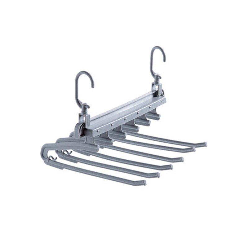 Opvouwbare Broek Rack Planken Multifunctionele Broek Hangers Ruimtebesparend Multi Broek Hanger: 7