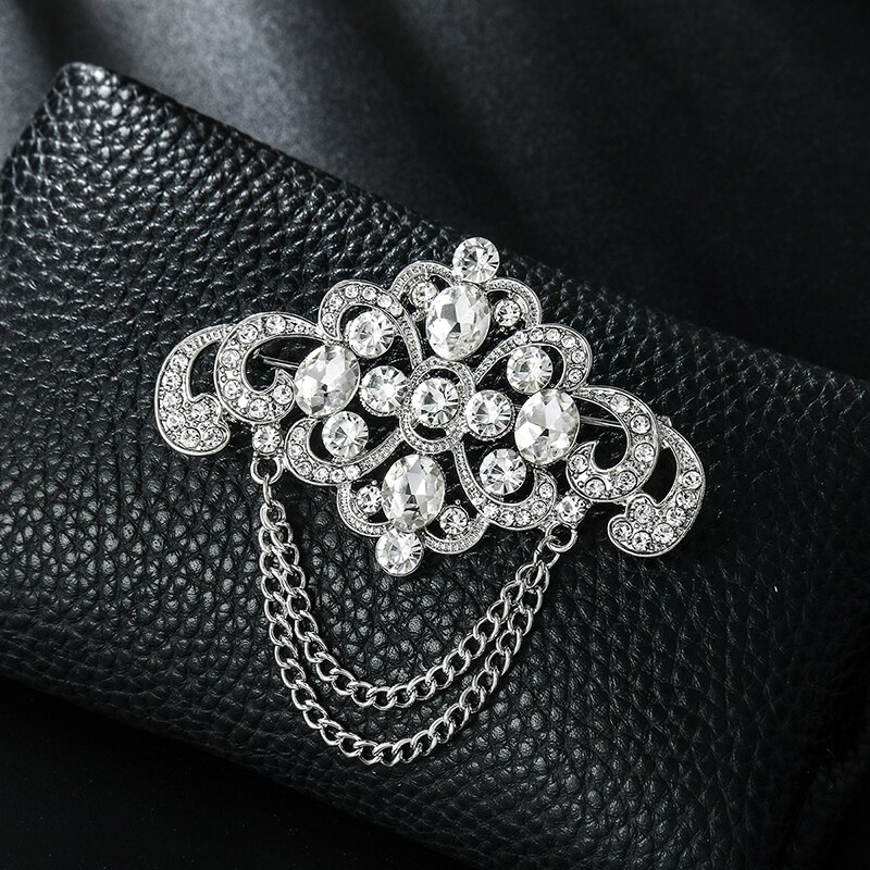 Weimanjingdian fabrieksverkoop, rechtstreeks uit de art deco fabriek, met heldere kristallen strass steentjes, broches voor dames of bruiloften.