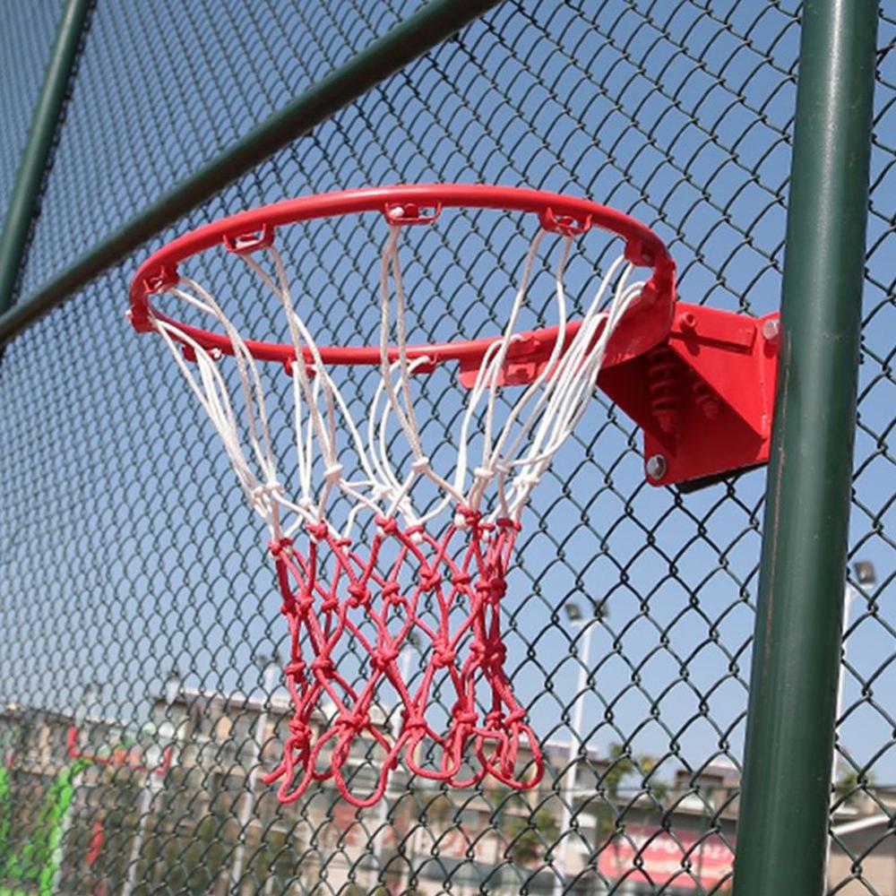 Innendørs og utendørs basketball boks sport luksus hvit basketball nett holdbart og holdbart for standard kurv