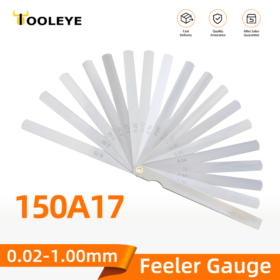 15150a17 comprimento medidor de medição métrica calibre de espessura gage conjunto lâmina gap válvula de enchimento calibre de feltro para ferramentas de layout de medição de espessura