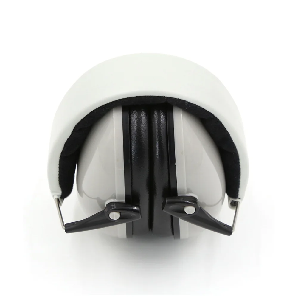 Foldable Hearing Protection Ear Muffs Noise Cancelling Earmuff for Kids Child: WHITE