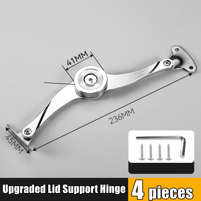 Randomly Stop Lid Support Hinge Kitchen/Room Cabinet Door Adjustable Polish Hinge Furniture Lift Up Flap Stay Support Hardware: RED