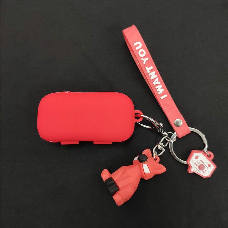 Cute Silicone Case for QCY T5 Wireless Bluetooth Headset Portable Protective Cover with Hook for QCY T5S: 04
