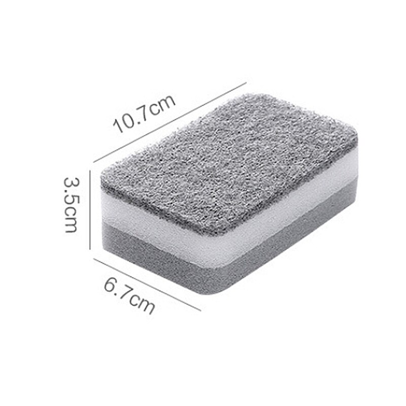 5 unids/set casa doble limpieza lateral esponja estropajo esponjas de limpieza Accesorios para el hogar Limpieza de cocina y baño herramientas