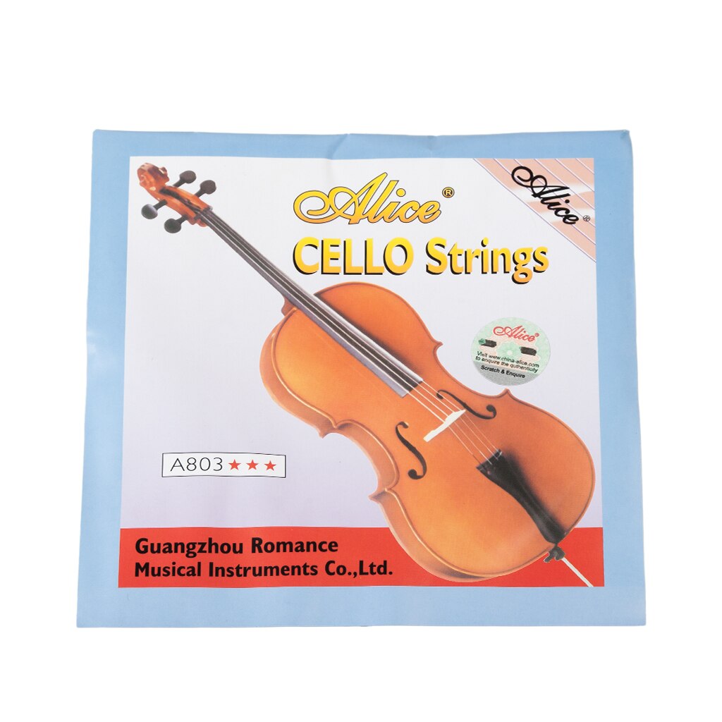 Alice Cello String Set Cello Strings Nickel Silver Wound Voor 4/4 Cello