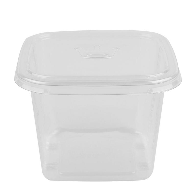 50pcs Transparent Cake Box Cake Container Box Dessert Storage Box with Lid: Default Title
