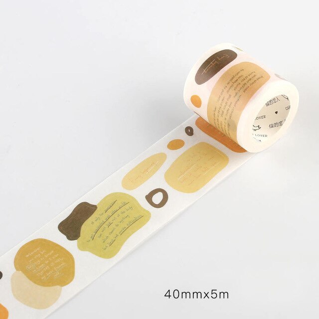 5 M filles Monologue série mignon Washi ruban de masquage Journal fournitures Scrapbooking papier stationnaire: 12