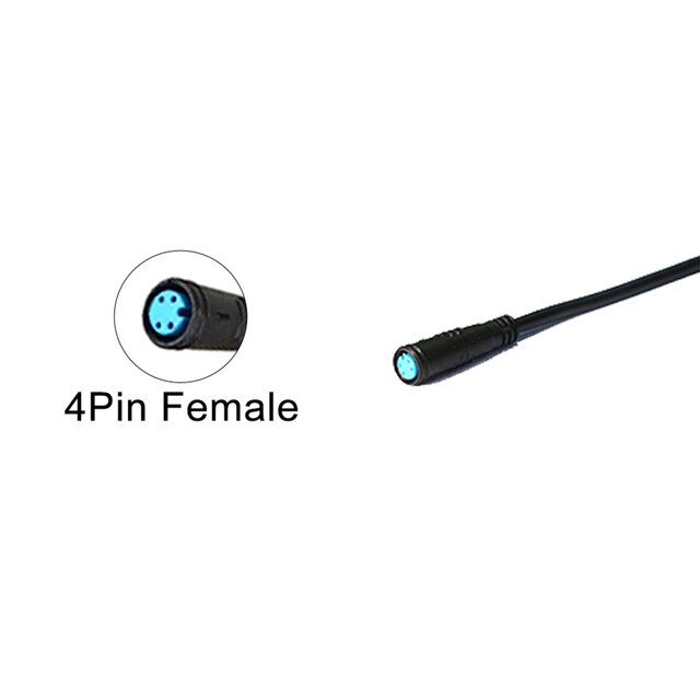 2-6 Pin Vrouwelijke Verlengen Julet Kabel Waterdichte Connector Voor Ebike Display Elektrische Fiets Scooter Signaal Kabel Accessoires: 4 Pin Female