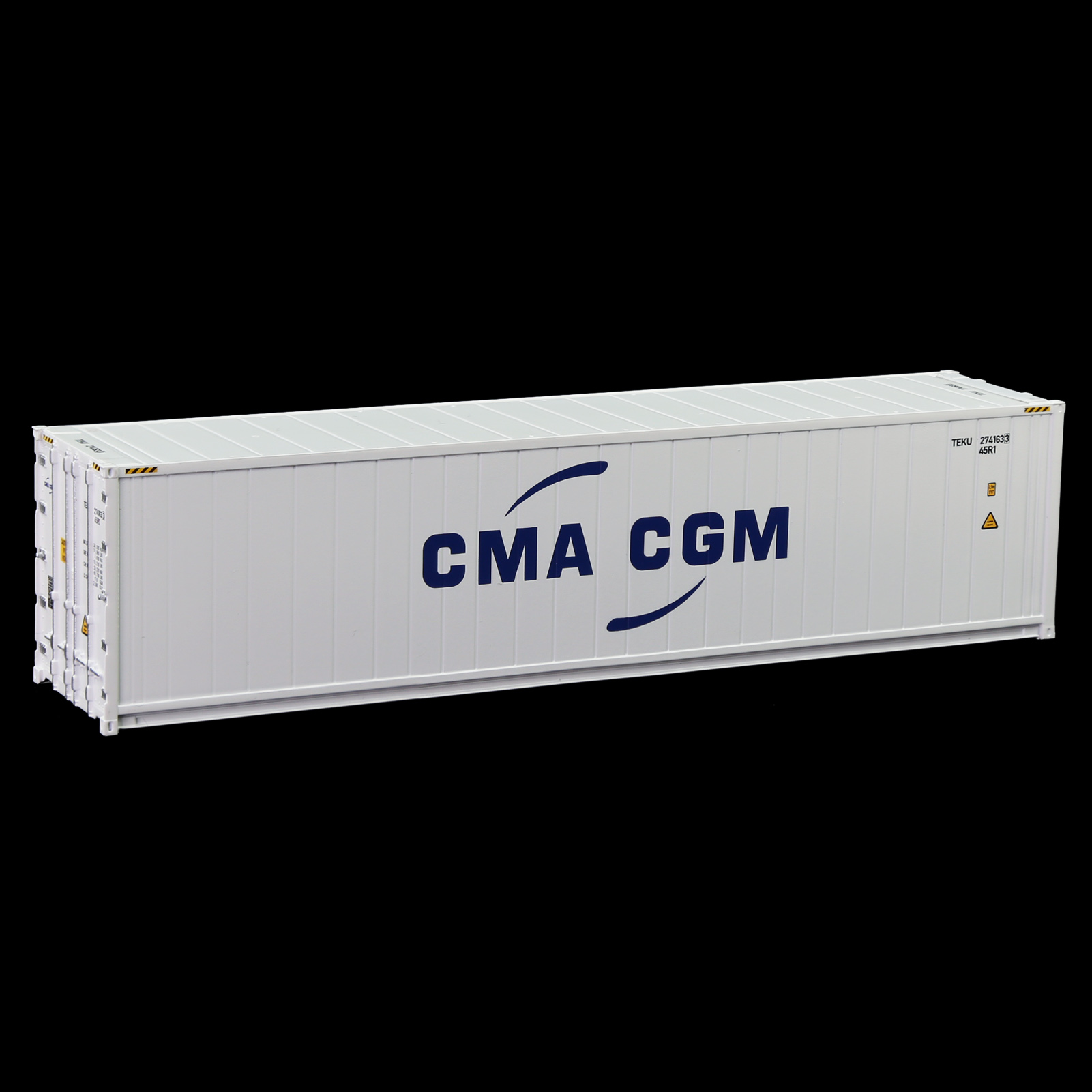 1pc HO Scale 40ft Hi-Cube Reefer 1:87 40&#39; Refrigerater Container Freight Cars Cargo Box C8722: CMA CGM