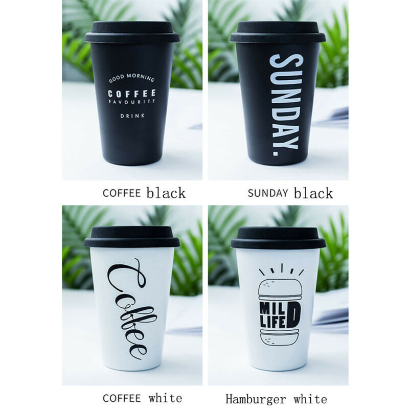 500ml kaffemuggar förtjockade kaffemuggar i rostfritt stål tekoppar stor resemugg campingmuggar kaffekopp med lock