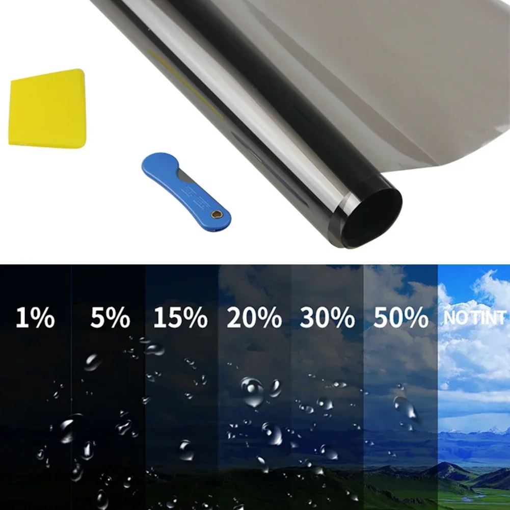 50 x 300cm auton ikkunan tummennuskalvo kesäinen uv-suoja auton lasitarra aurinkosuojakalvo auton tarrakalvo