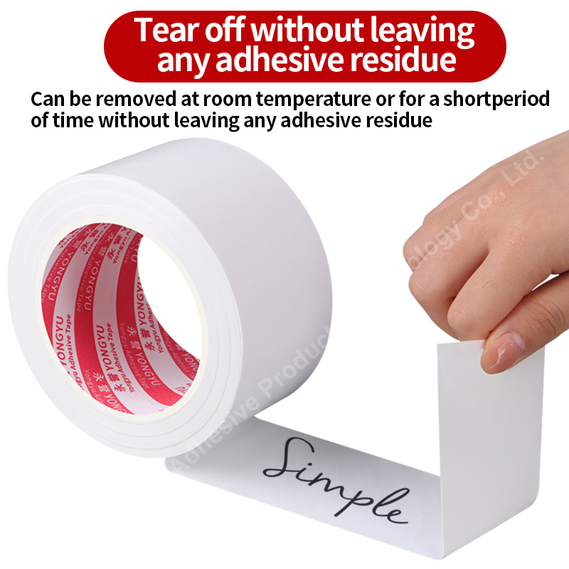 Nastro per tubazioni bianco, adesivo forte su un assolo lato per carichi pesanti, impermeabile ad alta resistenza, adatto per uso interno ed esterno