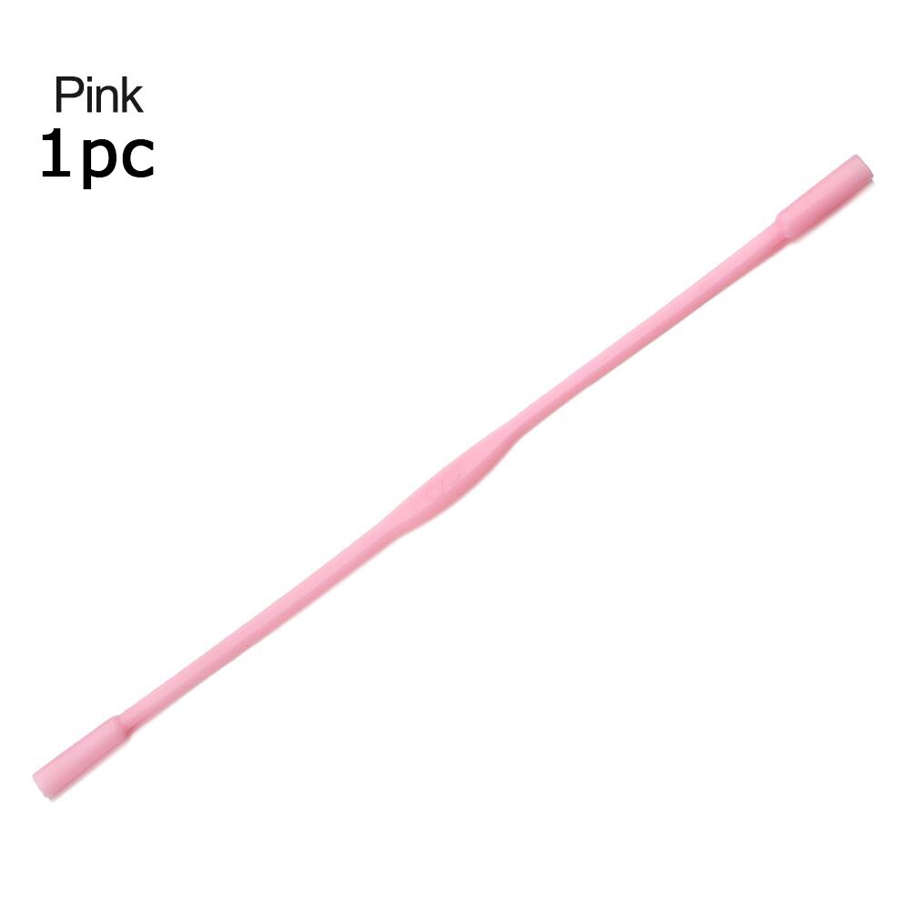 2Stck Hohe Elastische Silikon Brillen Riemen Sport Schnur Anti Unterhose Gläser Kette Einstellbare Sonnenbrillen Schnur Seile Halfter Band: 1Pc 16.8cm  Rosa