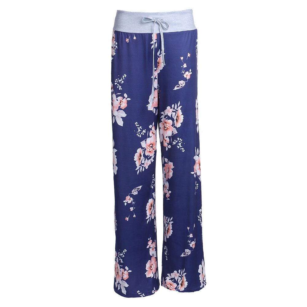 Tout pantalon d'entraînement ample pour femmes, imprimé Floral, décontracté, taille extensible, cordon de serrage, bas, grande taille
