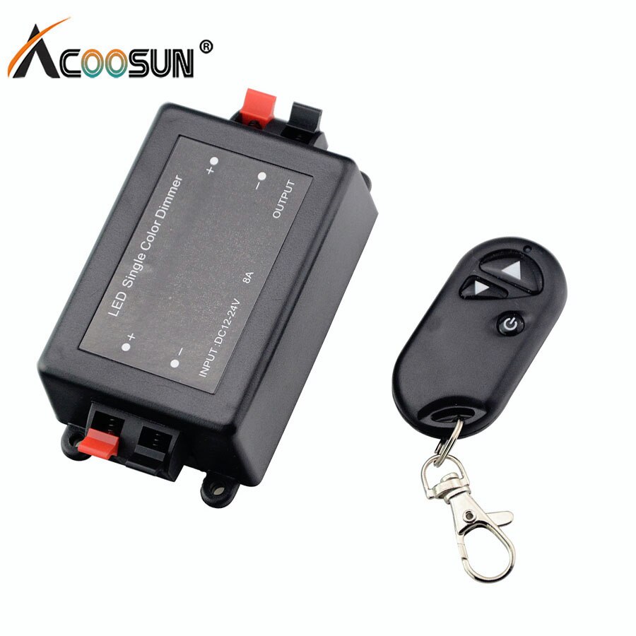 3 Key RF Remote Control 12V 24V 8A DC Dimmer Led Wireless Dimmer Led Switch Controller 12 V For Single Color Light Strip