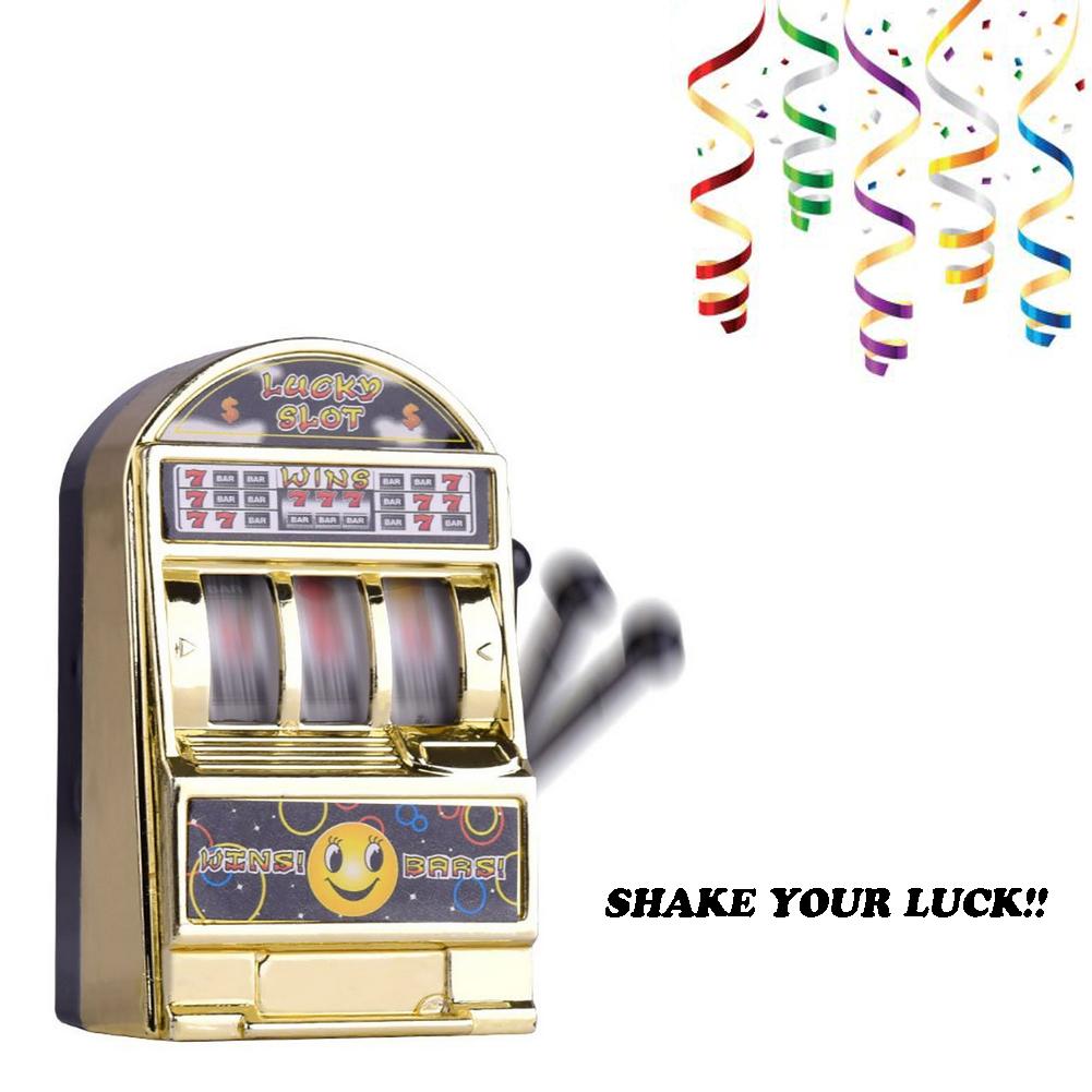 Mini Palm Slot Machine Speelgoed Unisex One-Arm Bandit Speelgoed Uitgepakt Spaarpot Speelgoed Kid Casino Jackpot Fruit Fun speelgoed