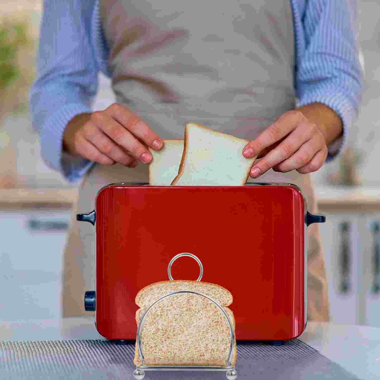 Stainless Steel Bread Rack Kitchen Holder Toast Bakery Racks Book Shelf Stand Burger Buns Sandwich Bookshelf