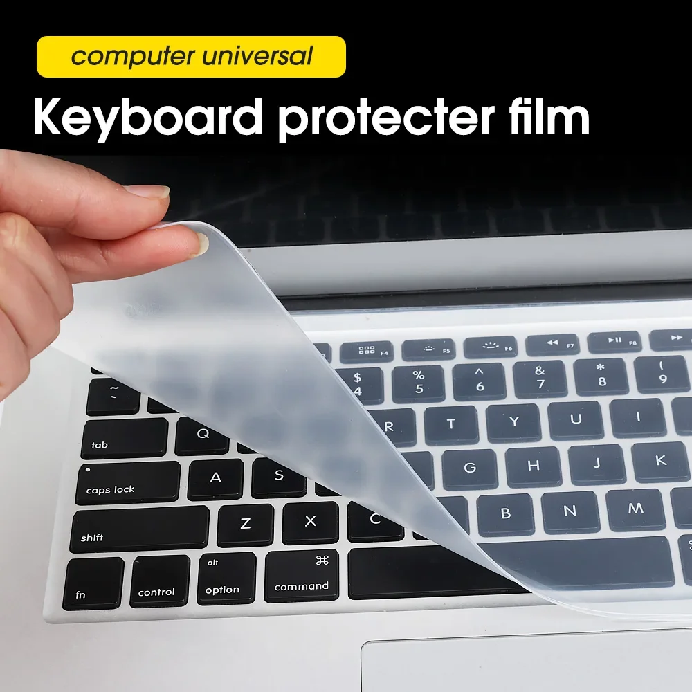 3 Size Universal Laptop Keyboard Cover Protecter 10/14/16 inch Waterproof Dustproof Silicone Notebook Keyboard Film for Macbook: 35.5x13cm