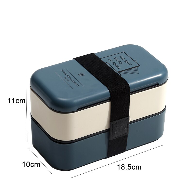 lunch box eco friendly food container bento Microwave heated lunch box for kids health food box lunchbox meal prep containers: blue