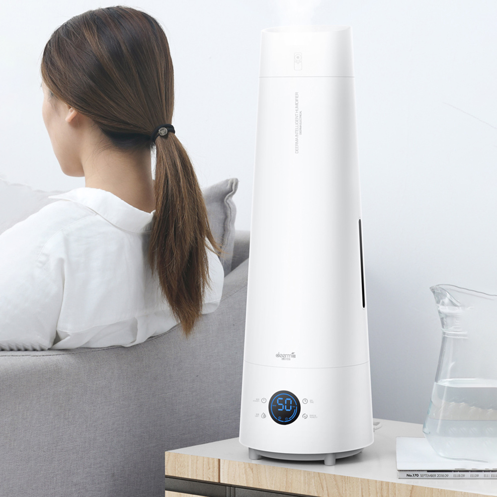 4L Deerma DEM-LD220 Cool Mist Air Humidifier with Intelligent Remote Control Touch-screen Aromatherapy Essential Oil Humidifier