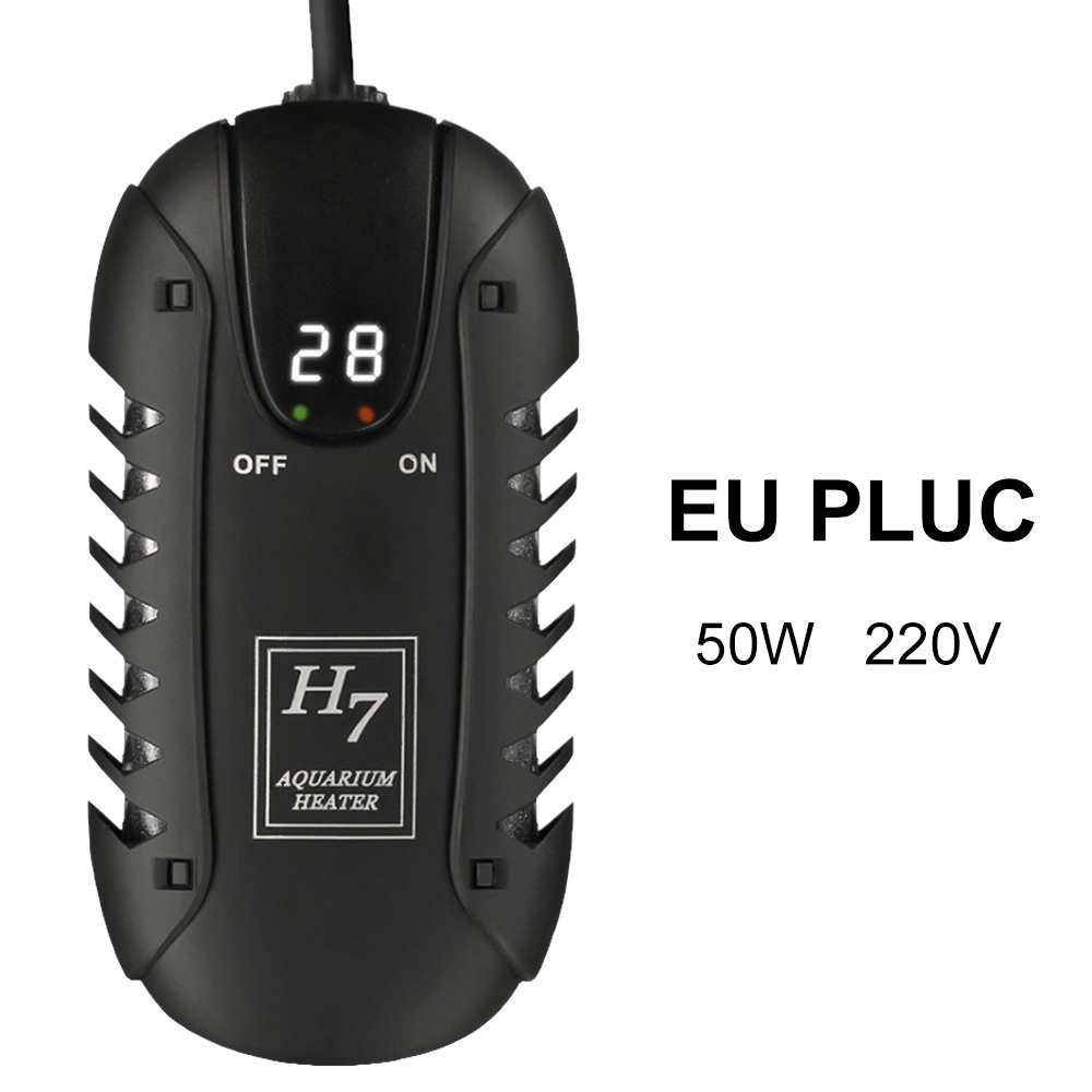 Mini Aquarium Submersible Fish Tank Heater Constant Temperature Heater Rod Automatic Power Saving Heaters For Fish Tank EU Plug