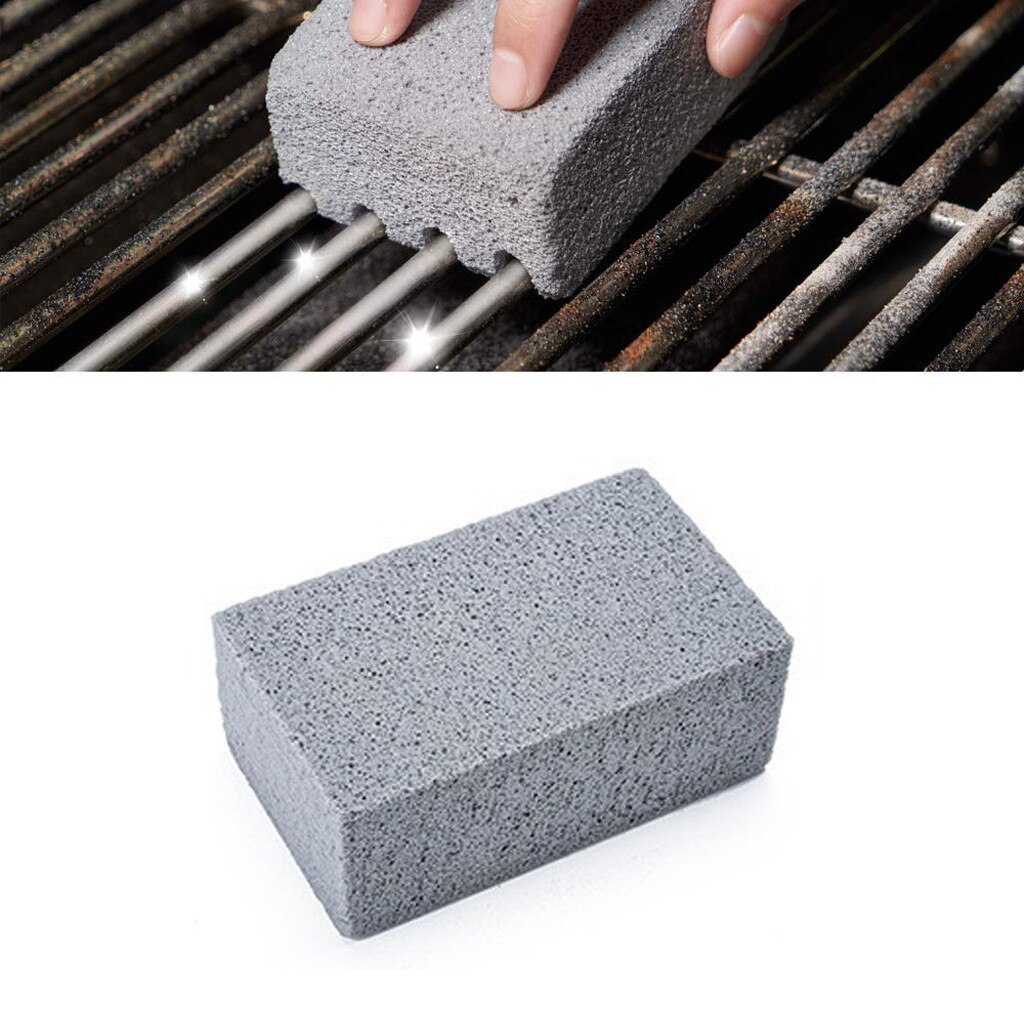 Bbq Grill Cleaning Brick Block Bbq Racks Stains Grease Cleaner Barbecue Cleaning Stone Bbq Tools Kitchen Decorates Gadgets #T2G