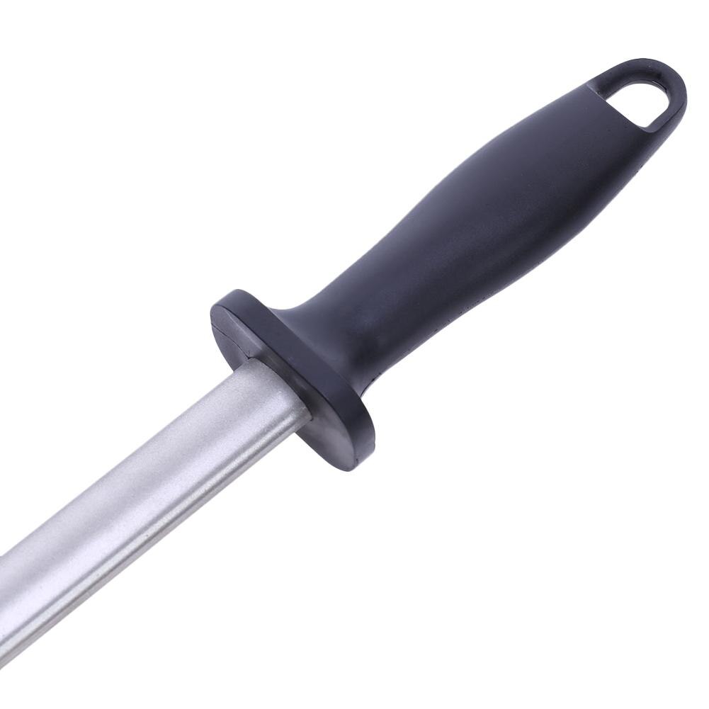 Best 12'' sharpening rod Chef Knife Sharpener Honing Steel bar Kitchen Knife Stainless Steel Sharpening Stick musat