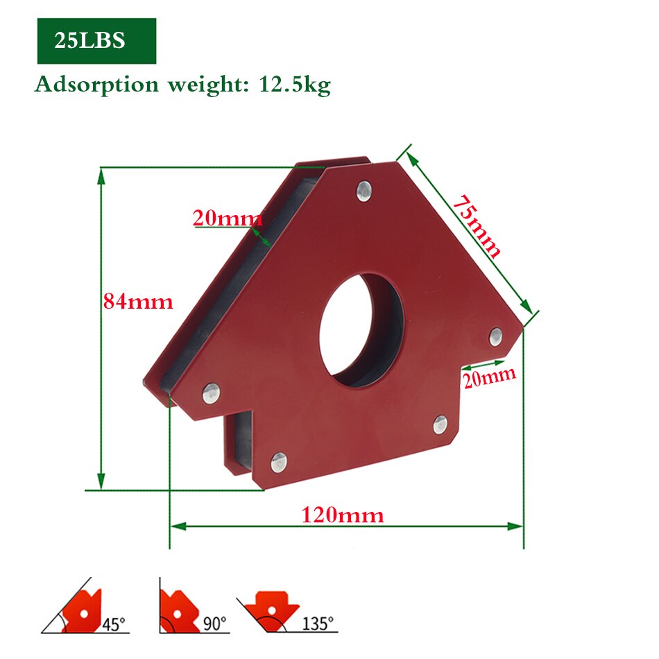 25/50/70LB Magnets arrow welding fixture welding magnetic bracket magnet arrow welding positioner power tool parts