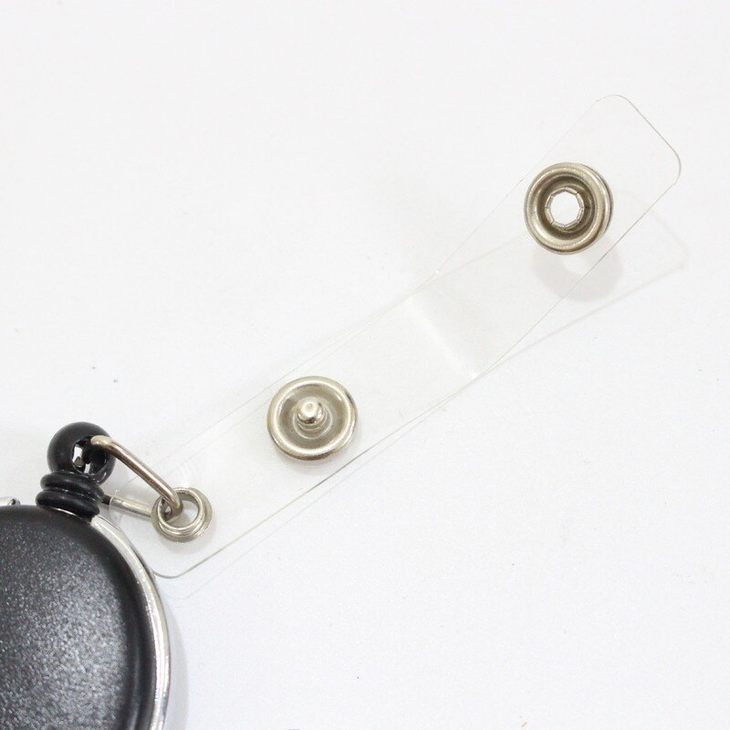 Zinc Alloy Plastic Retractable Badge Reel Name Tag Card Recoil Belt Key Ring Chain Clips