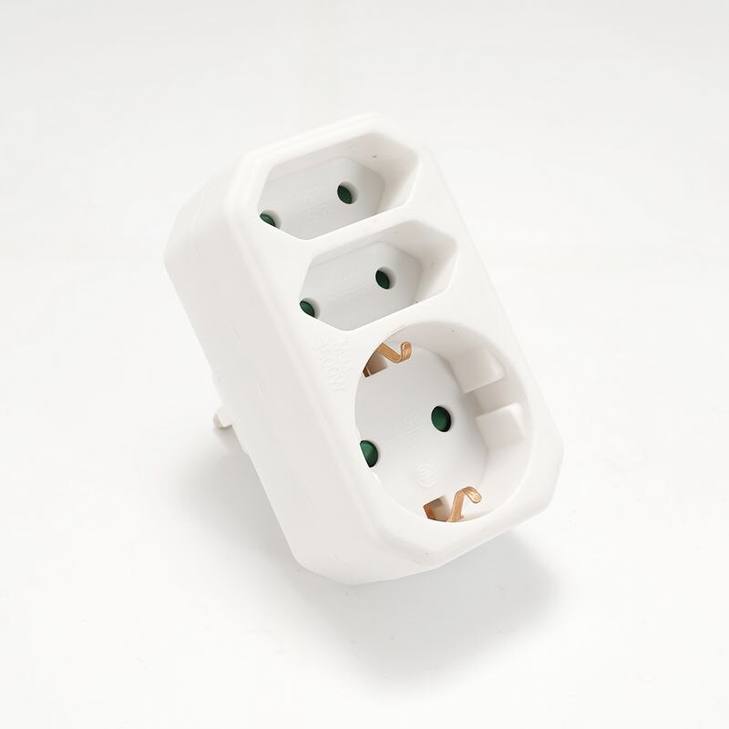 16a 250v frankrijk duitse stekkeradapter eu standaard conversie stopcontact aan/uit schakelaar 1 to 3 -weg converter draadloos uitgebreid stopcontact ce: Type 3