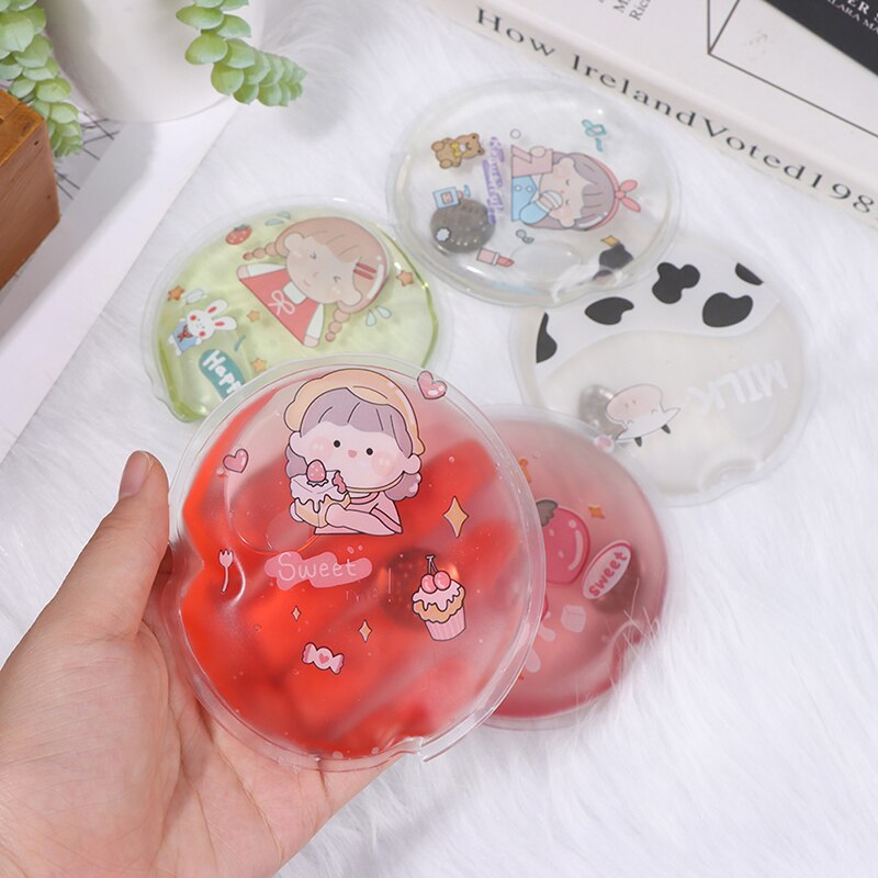 1PC Mini Winter Reusable Gel Hand Warmer Cute Funny Word Print Instant Heating Pack Warmer