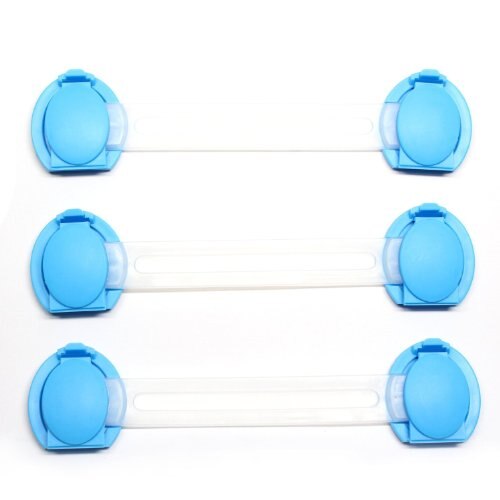 3 Pack Door Closers Cabinet Fridge Safety Box for Kids Babies: Default Title