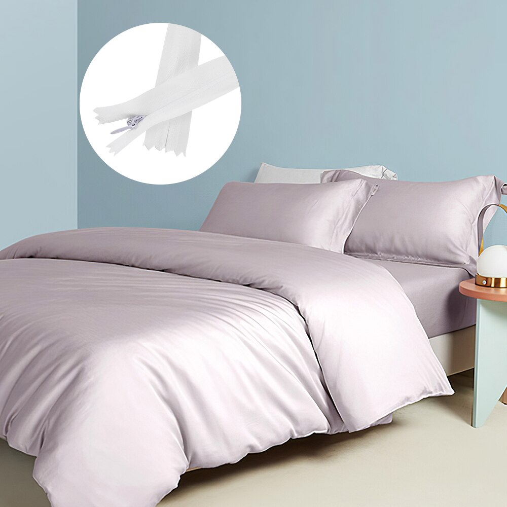 35cm 100pcs White Zipper Nylon Coil Zippers With 20pcs Auto Lock Zipper Slider - Supplies For Tailor Sewing Crafts