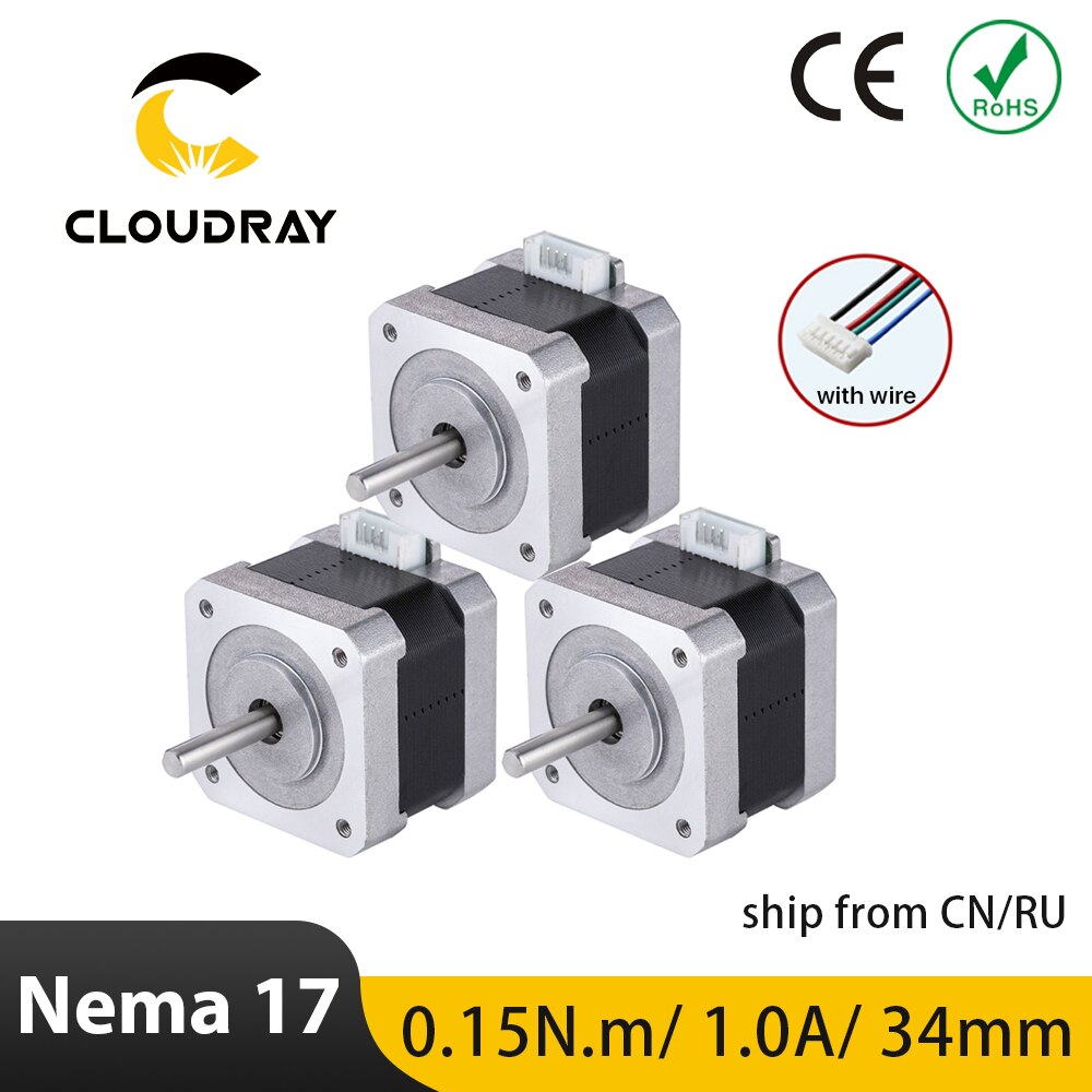 Nema 17 Stepper Motor 42mm 2 Phase 15Ncm 1A Stepper Motor with DuPont 4-lead Cable for 3D printer CNC XYZ