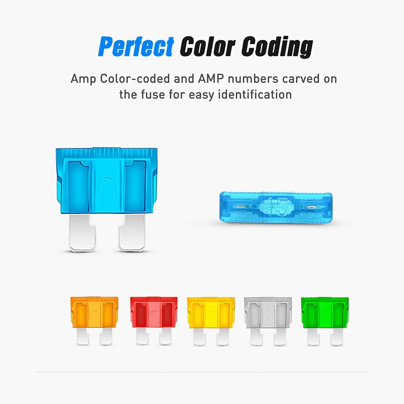 120Pcs Profiel Mini Kleine Size Blade Auto Fuse Assortiment Set Voor Auto Truck 5/10/15/20/25/30A Zekering Met Plastic Doos