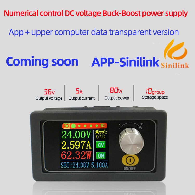XYS3580 Dc Dc Buck Boost Converter Cc Cv 0.6-36V 5A Power Module Verstelbare Gereglementeerde Laboratorium Voeding variabele